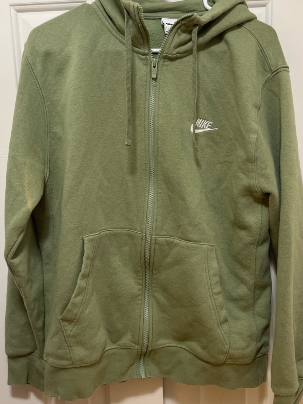 Nike Olive Green Zip-Up Hoodie Jacket